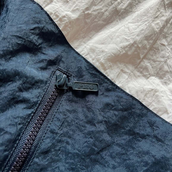 Vintage Pro Classics Nylon Bomber Jacket Men’s XL Retro Red Blue Quilted Lining - Picture 6 of 15